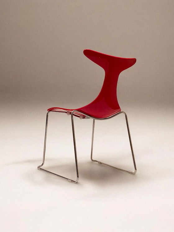 Image 1 of Gino Carollo - Suite van vier stoelen model "Delfy" - Italië - 1990S