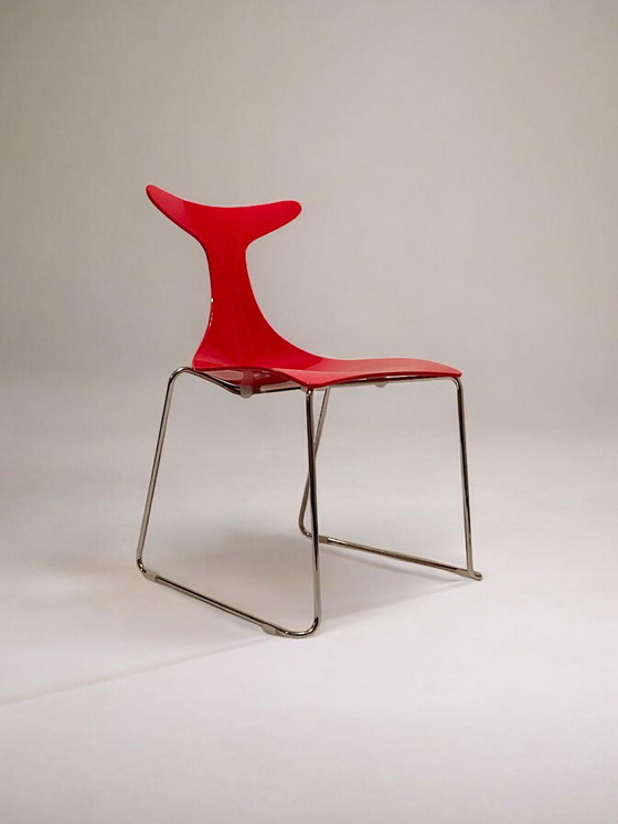 Image 1 of Gino Carollo - Suite van vier stoelen model "Delfy" - Italië - 1990S