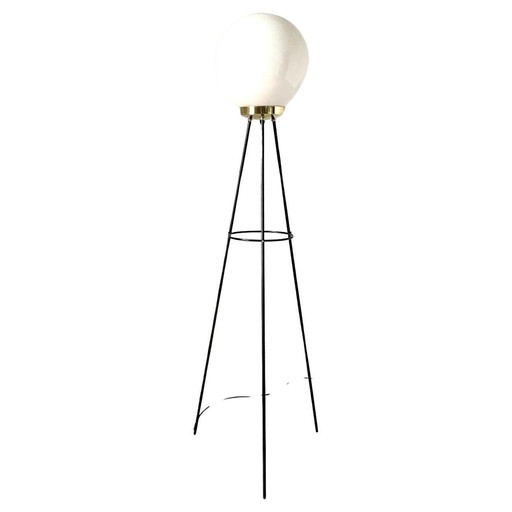 1X Midcentury Moderne Stilnovo Tripode Vloerlamp, Italië 1950S