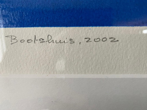 Ton Schulten zeefdruk Bootshuis 2002