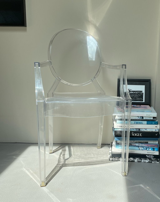 4x Kartell Louie Ghost fauteuils door Philippe Starck, set