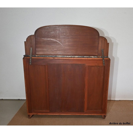 Image 1 of Vintage ceder en zwart marmeren highboard voor Maison Stourm, jaren 1940