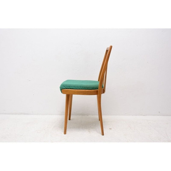 Image 1 of Set van 4 beukenhouten eetkamerstoelen uit de Mid Century, Tsjecho-Slowakije 1960