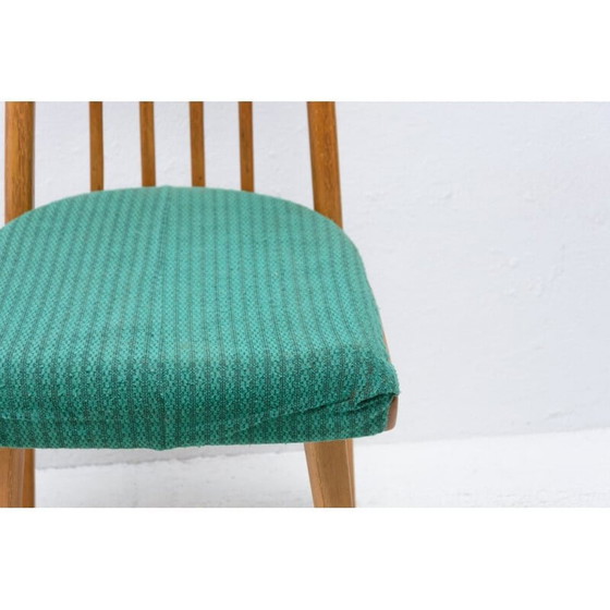 Image 1 of Set van 4 beukenhouten eetkamerstoelen uit de Mid Century, Tsjecho-Slowakije 1960