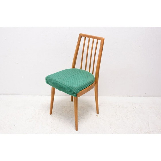 Image 1 of Set van 4 beukenhouten eetkamerstoelen uit de Mid Century, Tsjecho-Slowakije 1960