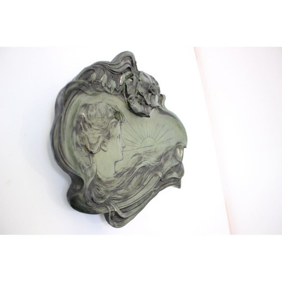 Image 1 of Vintage wandsculptuur van hars, Tsjecho-Slowakije 1950