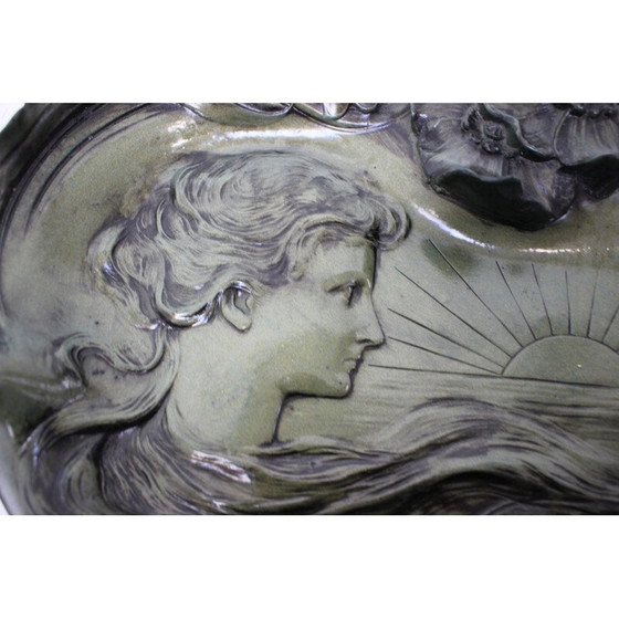 Image 1 of Vintage wandsculptuur van hars, Tsjecho-Slowakije 1950