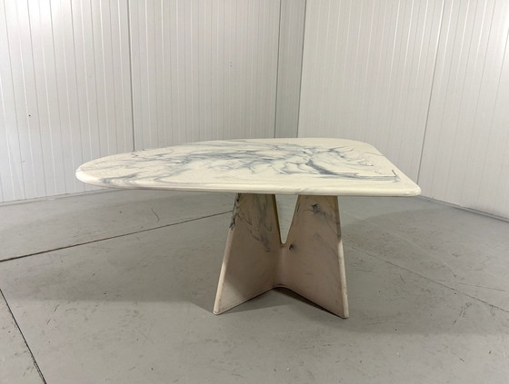 Image 1 of Kunstmarmer Salontafel Bijzettafel 1980'S