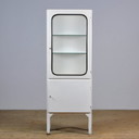Vintage medische kast van IJzer en Glas