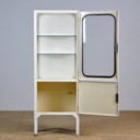 Vintage medische kast van IJzer en Glas