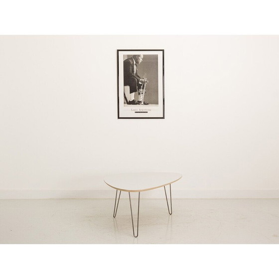 Image 1 of Vintage salontafel met metalen pinpoten, Frankrijk