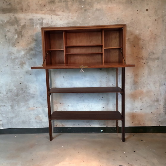 Image 1 of William Watting Voor Fristho Wall Unit Met Bureau Functie