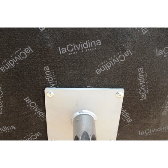 Image 1 of Vintage leren en aluminium bureaustoel voor La Cividina