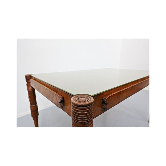 Image 1 of Vintage uitschuifbare eettafel van pier luigi colli, Italiaans 1940