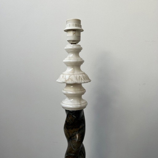 Paar vintage marmeren vloerlampen, Zweden 1950