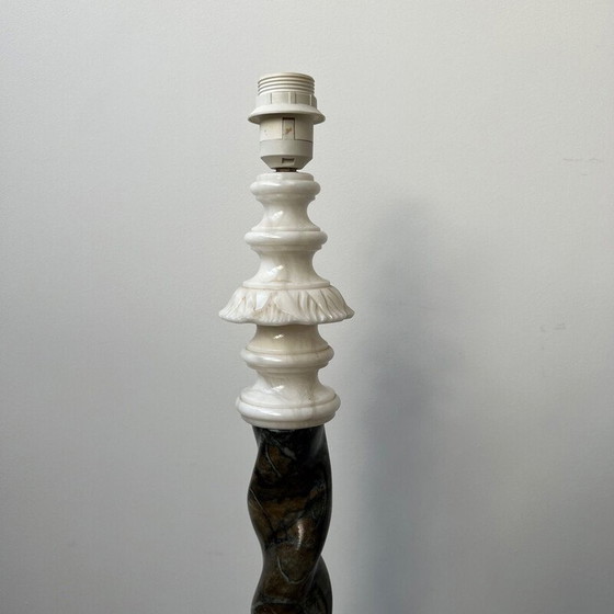 Image 1 of Paar vintage marmeren vloerlampen, Zweden 1950