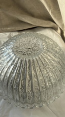 	 mid century frosted ronde plafond of wand lamp, BEGA glashutte limburg