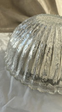 	 mid century frosted ronde plafond of wand lamp, BEGA glashutte limburg