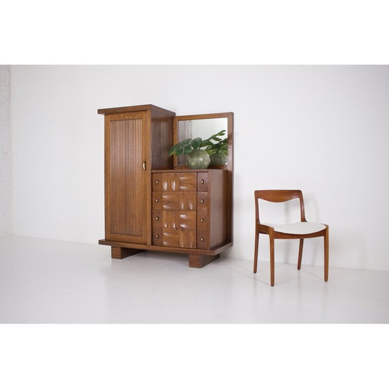 Image 1 of Vintage Art Deco eiken kast, 1930