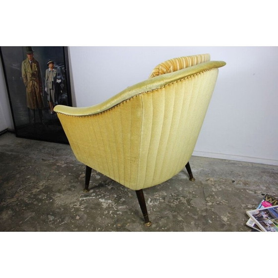 Image 1 of Vintage Duitse groene fauteuil - 1950