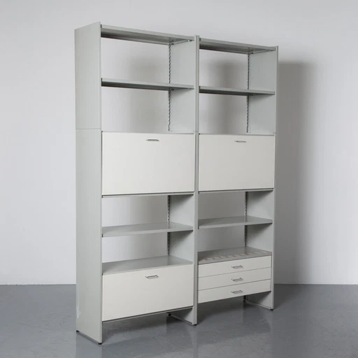 Gispen wandmeubel 5600 grijs crème bureau