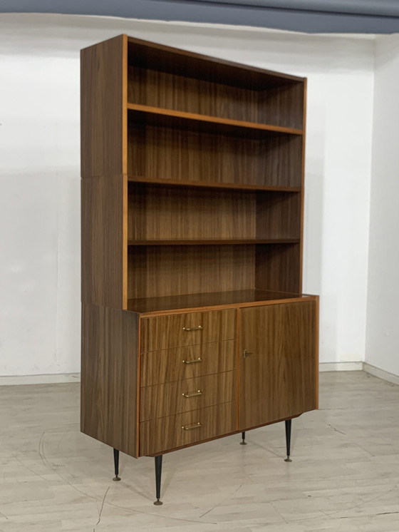 Image 1 of Mid Century ladenkast buffetkast dressoir boekenkast vintage