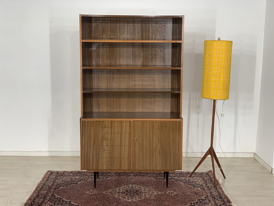 Image 1 of Mid Century ladenkast buffetkast dressoir boekenkast vintage