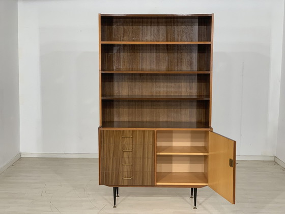 Image 1 of Mid Century ladenkast buffetkast dressoir boekenkast vintage