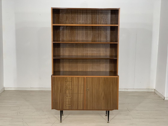 Image 1 of Mid Century ladenkast buffetkast dressoir boekenkast vintage