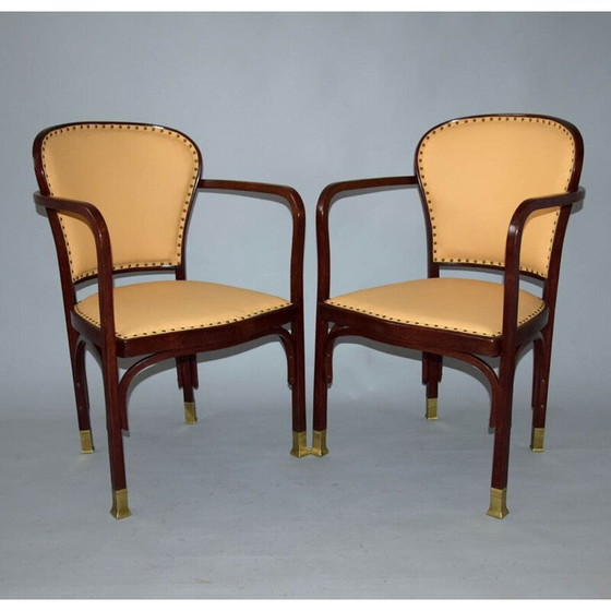 Image 1 of Vintage Kohn No.717 woonkamer set door Gustav Siegel