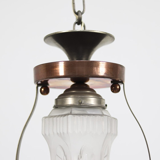 Image 1 of Art Deco Vintage Hanglamp Koper