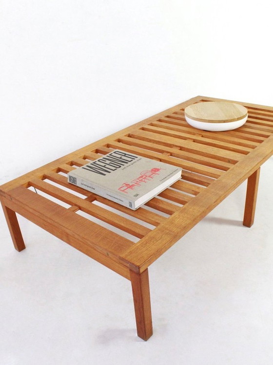 Image 1 of Zeer Zeldzame Bank/Tafel At-18 By Hans J Wegner For Andreas Tuck, Denemarken 60’S