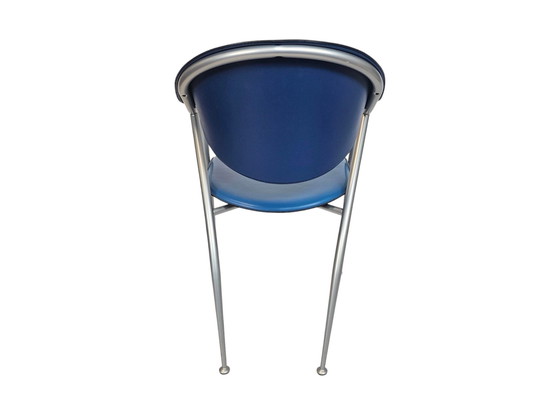 Image 1 of Calligaris - Leer - Eetkamerstoelen Set (2) - Made in Italy - 1990's