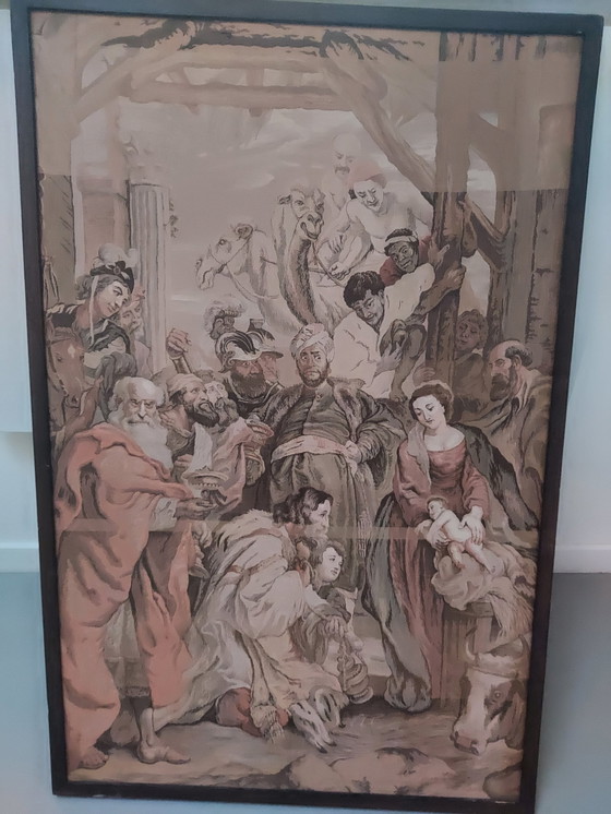 Image 1 of Vintage Engels Wandtapijt Peter Paul Rubens 