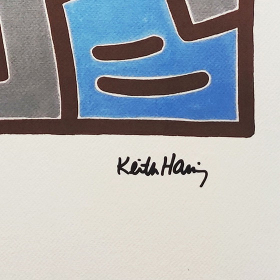 Image 1 of Vintage Keith Haring Limited Edition lithografie