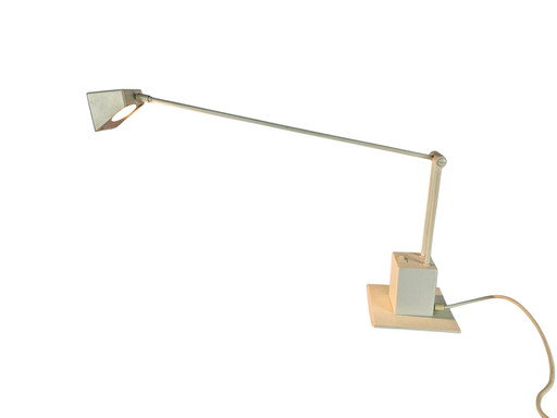 Hala Zeist - Bureaulamp - Telescoop Lamp - Wit - Verstelbaar - 80'S