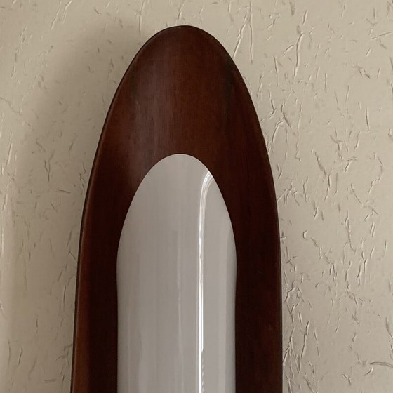 Image 1 of Scandinavische vintage surf wandlamp in teakhout, 1960