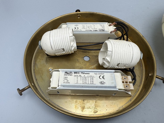 Image 1 of Art Deco Stijl Gemarmerde Plafonnière