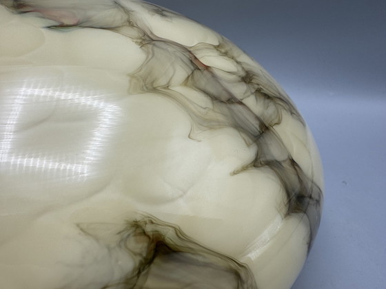 Image 1 of Art Deco Stijl Gemarmerde Plafonnière