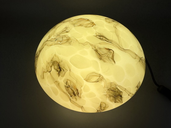 Image 1 of Art Deco Stijl Gemarmerde Plafonnière