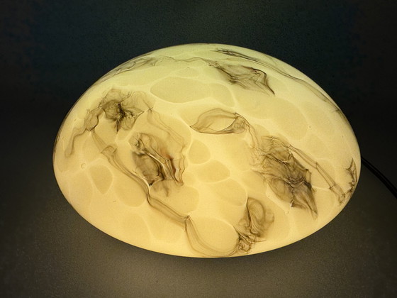 Image 1 of Art Deco Stijl Gemarmerde Plafonnière