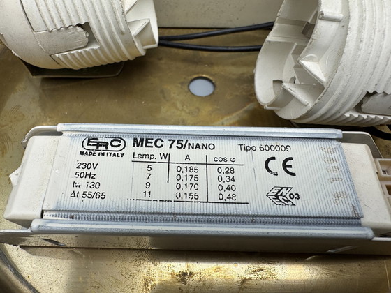 Image 1 of Art Deco Stijl Gemarmerde Plafonnière