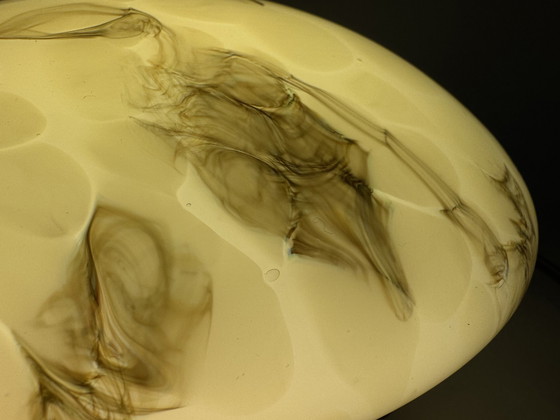 Image 1 of Art Deco Stijl Gemarmerde Plafonnière