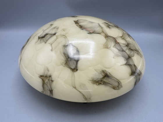 Image 1 of Art Deco Stijl Gemarmerde Plafonnière