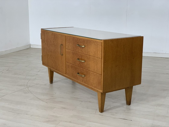 Image 1 of 60s lowboard ladekast hal kast dressoir vintage