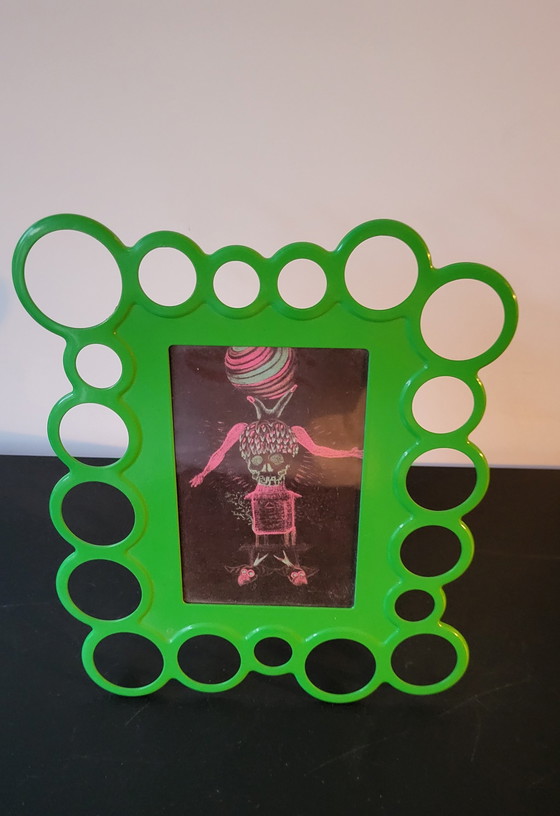 Image 1 of Vintage IKEA Fotolijstje Groen in Pop-Art Style