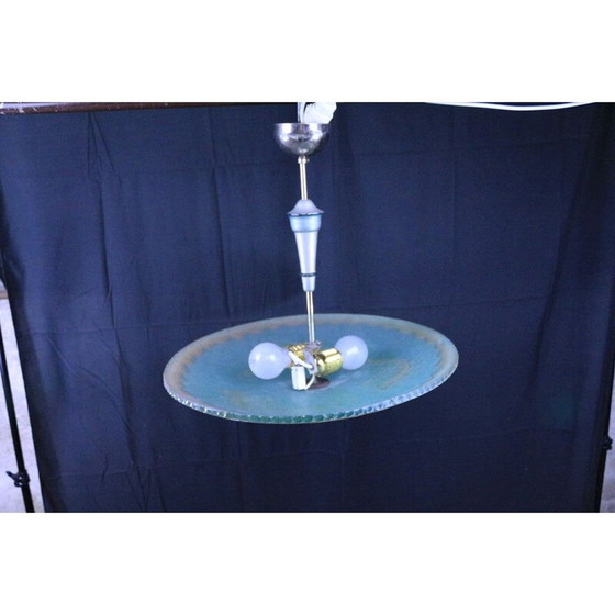 Image 1 of Art Deco vintage zeemeermin plafondlamp, jaren 1930