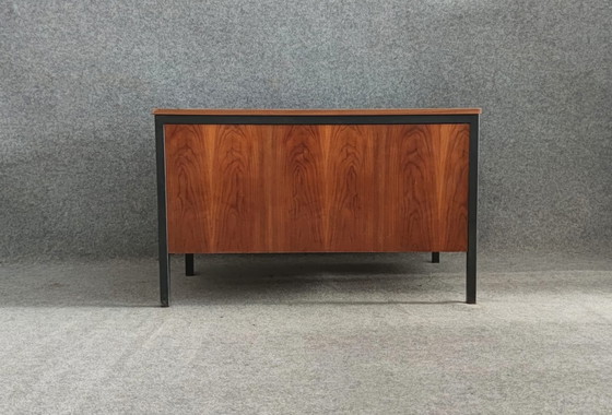 Image 1 of Leuwico Bureau Mid Century Design Tafel Bureau Schrijftafel 60s Vintage Teakhout