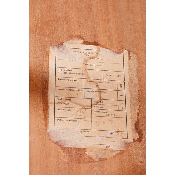 Image 1 of Vintage houten salontafel door Tatra Pravenec, Tsjecho-Slowakije 1960