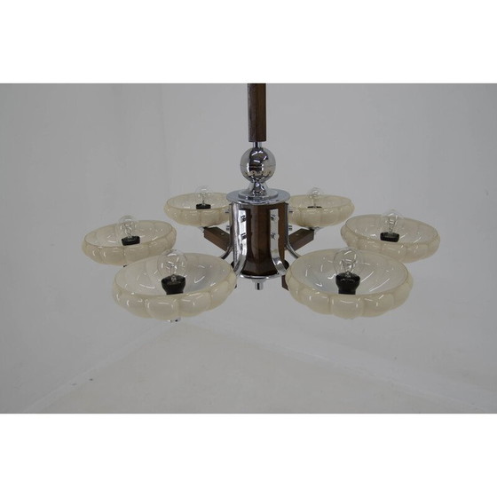 Image 1 of Vintage Art Deco kroonluchter, jaren 1930